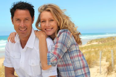 Couple by the sea clipart