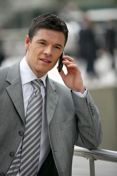 Businessman using a cellphone — Stock Photo, Image