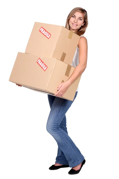 Announcement of moving — Stock Photo, Image