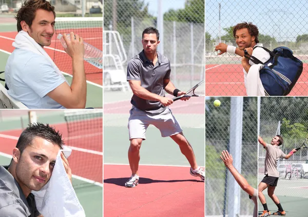 Pictures of tennis players — Stock Photo, Image
