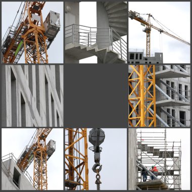 Building under construction clipart