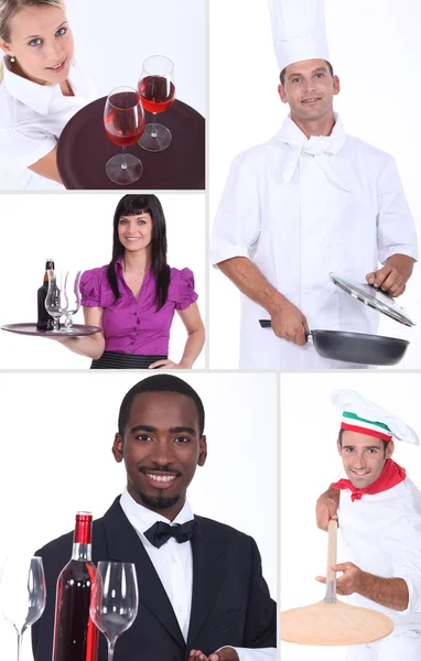 Professionisti del catering — Foto Stock