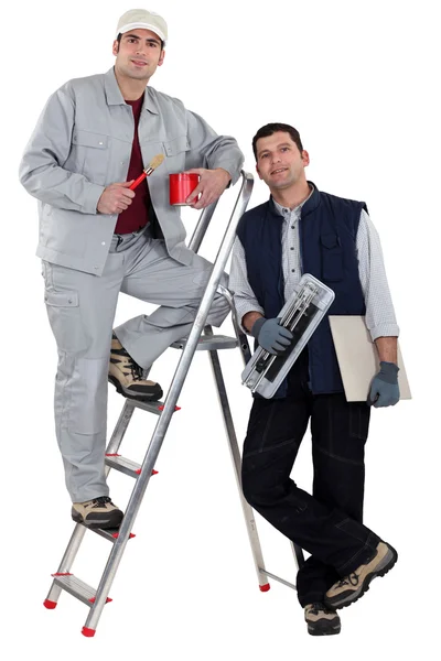 Painter and tiler — Stock Photo, Image