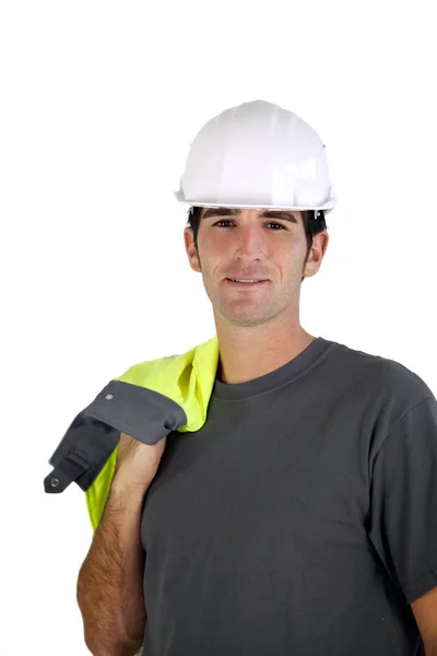 Manliga byggnadsarbetare — Stockfoto