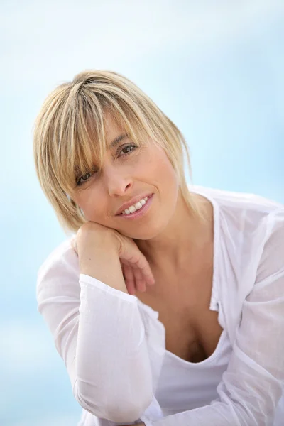 Portrait of blond woman — Stock Photo, Image