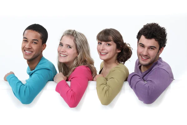 Group of students posing — Stock Photo, Image