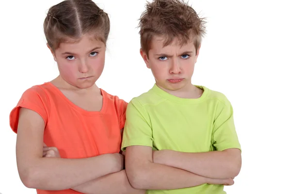 Bambini arrabbiati — Foto Stock