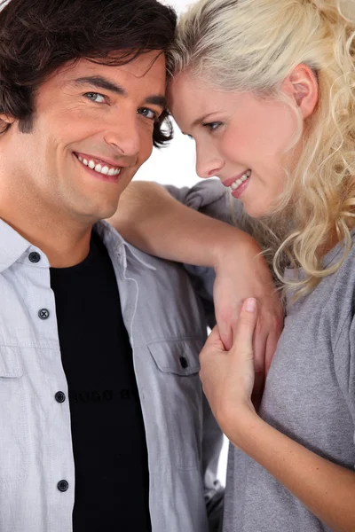 Closeup of a loving couple — Stock Photo, Image