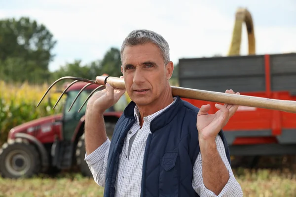トウモロコシの農夫 — ストック写真