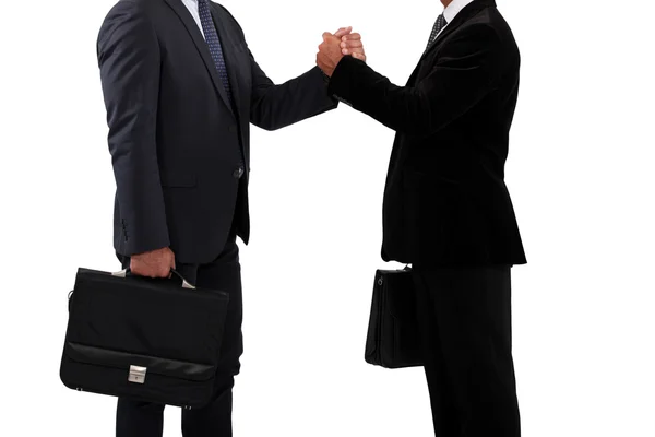 Parceiros de negócios handshaking — Fotografia de Stock