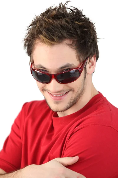 Singlasses 입고 멋진 남자 — 스톡 사진
