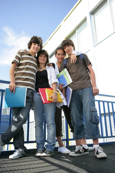 stock image School friends outside