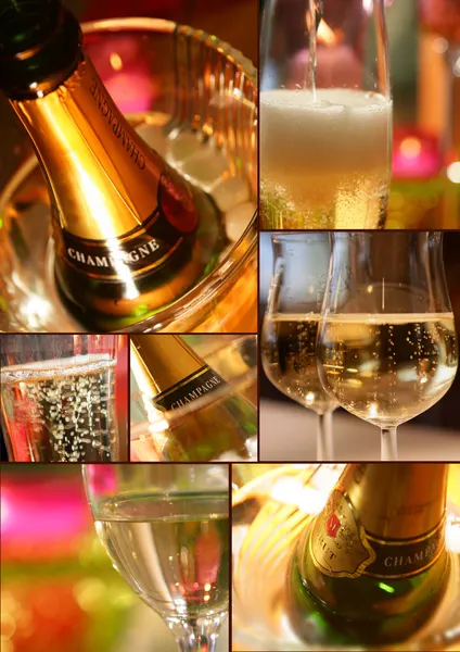 Botella de champana — Stockfoto