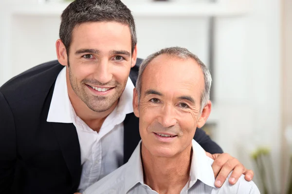 Portrait of father and son — Stock Photo, Image
