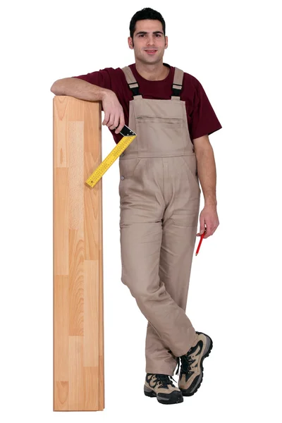Portrait of a carpenter — Stock Photo, Image