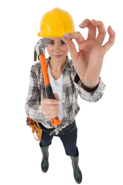 Handywoman — Stockfoto