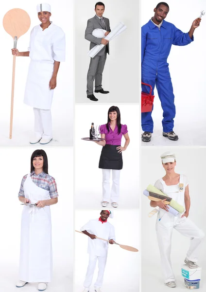Různé záběry v profesní oblečení — Stock fotografie