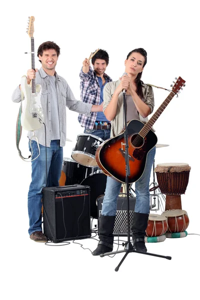 Group of musicians — Stock Photo, Image