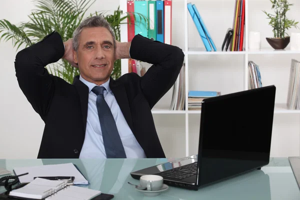 Mature businessman in office — Stock Photo, Image