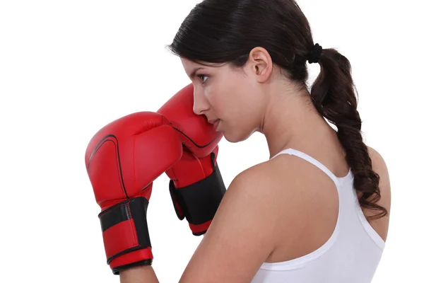 女拳击手 — 图库照片