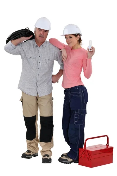 A team of tradespeople — Stock Photo, Image