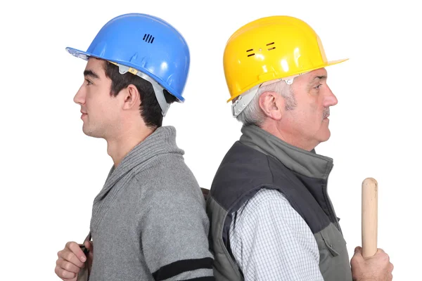 Workers with age difference — Stock Photo, Image