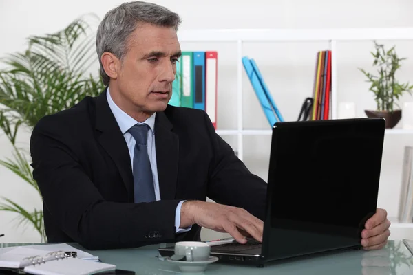 Businessman working in his office — Stock Photo, Image