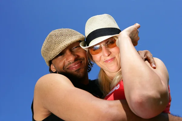 Couple on holiday together — Stock Photo, Image