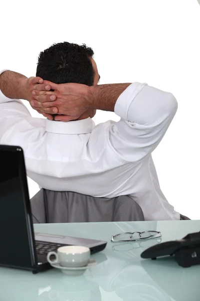 Businessman taking a break — Stock Photo, Image