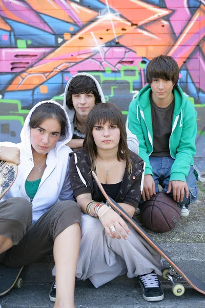 stock image Teen skaters