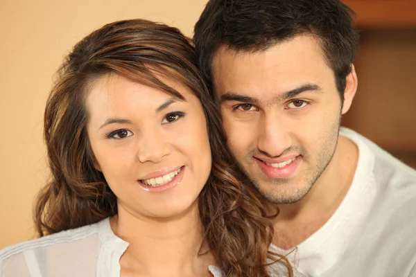 stock image Portrait of a multiracial couple