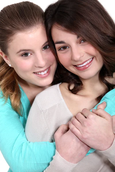 Two teenage friends Stock Photo