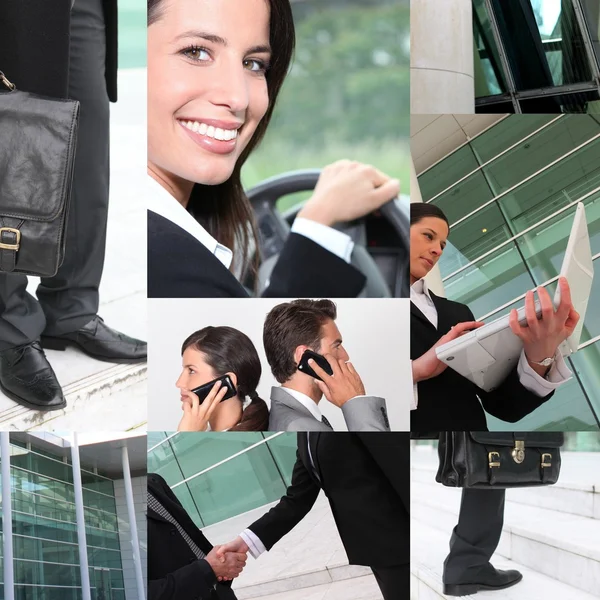 Business montage — Stock Photo, Image