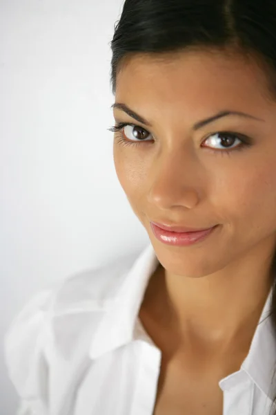 Close-up de uma mulher confiante — Fotografia de Stock