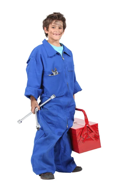 Boy mechanic — Stock Photo, Image