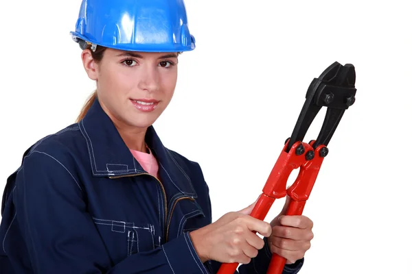 Mujeres con pinzas — Foto de Stock