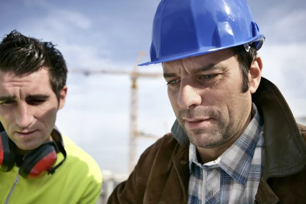Foreman op de bouwplaats — Stockfoto