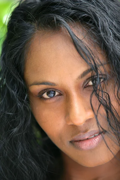 Close-up of black woman — Stock Photo, Image