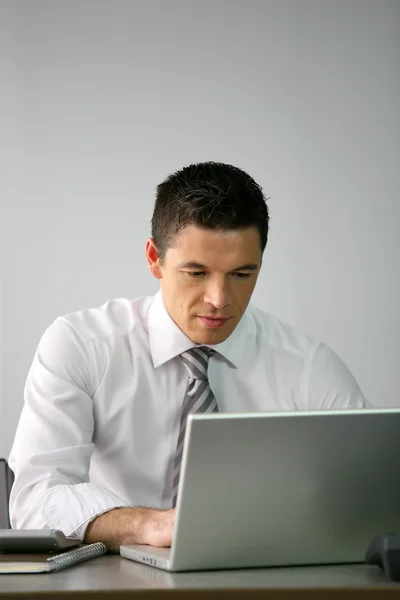 Executivo trabalhando no laptop — Fotografia de Stock