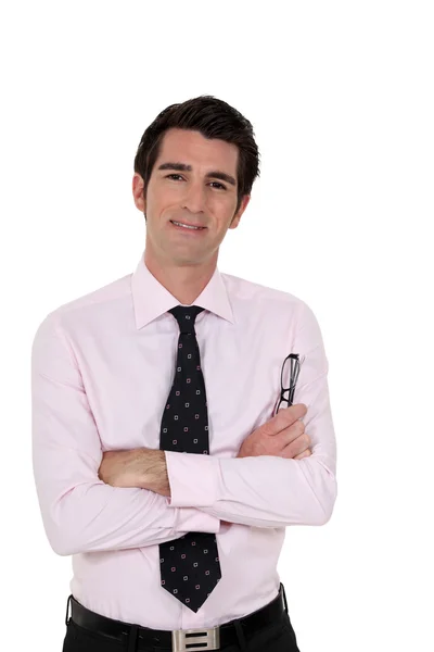 stock image Businessman with his arms folded