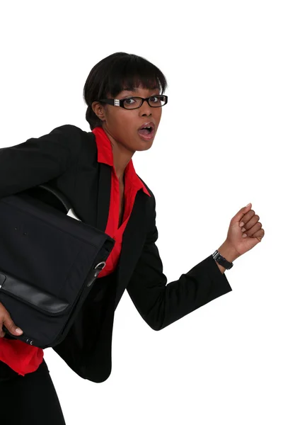 Uma mulher de negócios afro-americana . — Fotografia de Stock