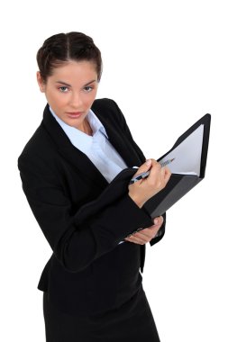 Female auditor clipart