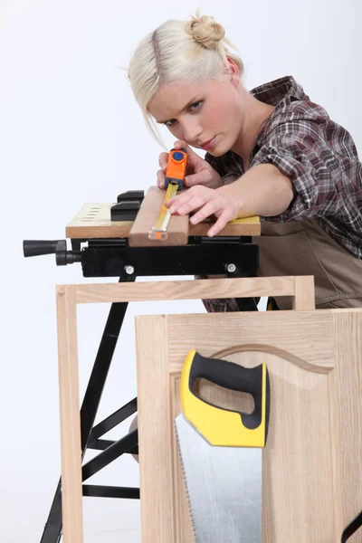 Ženské carpenter — Stock fotografie