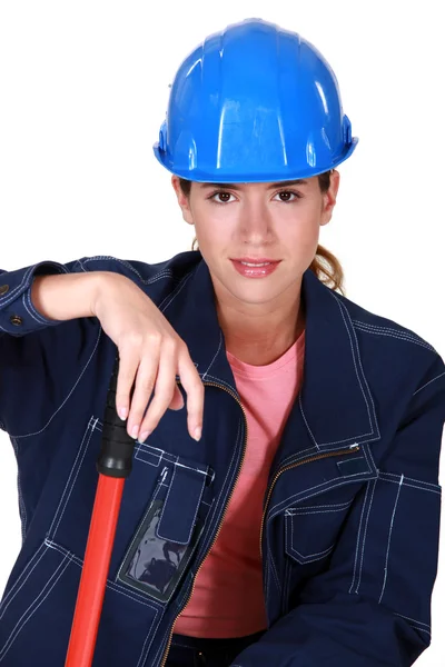 Construtor jovem confiante — Fotografia de Stock