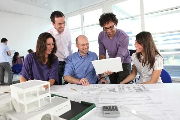 Working in an architect's office — Stock Photo, Image