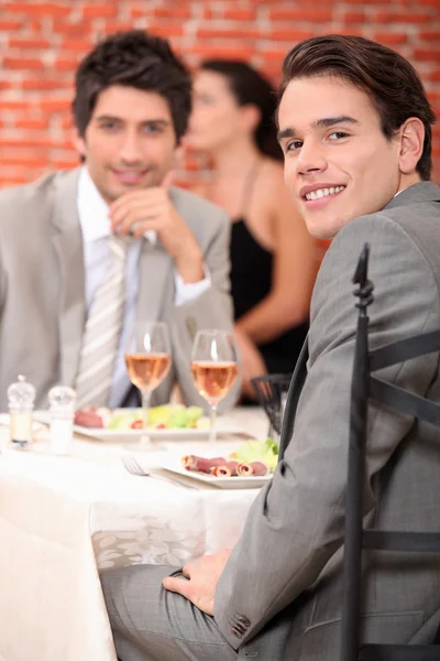 Business meeting in restaurant — Stock Photo, Image