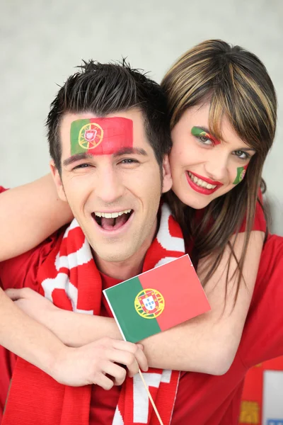 Portugal partidarios —  Fotos de Stock
