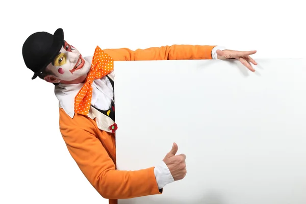 Nahaufnahme eines Clowns — Stockfoto