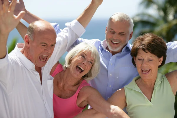 Glada seniorer — Stockfoto