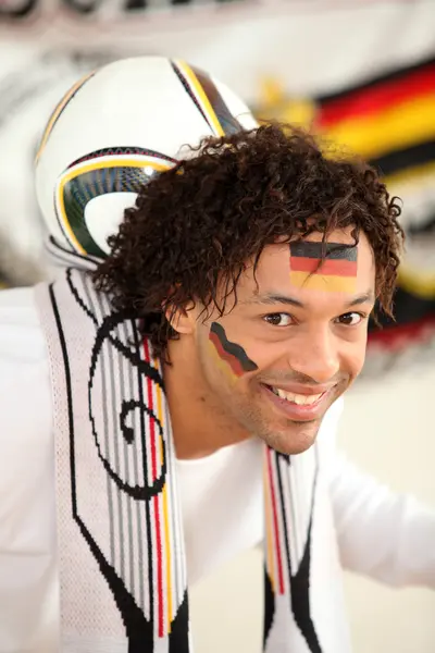 Fan del fútbol alemán — Foto de Stock